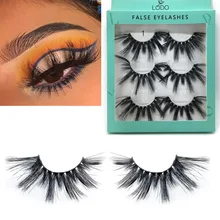 Новые 6 пар Накладные ресницы крест на крест натуральный накладные ресницы длина 25 мм Макияж 3D накладные ресницы из норки ресницы красота