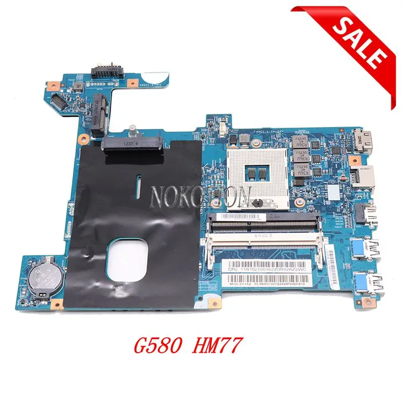 NOKOTION ноутбук материнская плата для Lenovo G580 HM77 DDR3 LG4858 UMA MB 48.4SG06.011 11S900003 протестированы