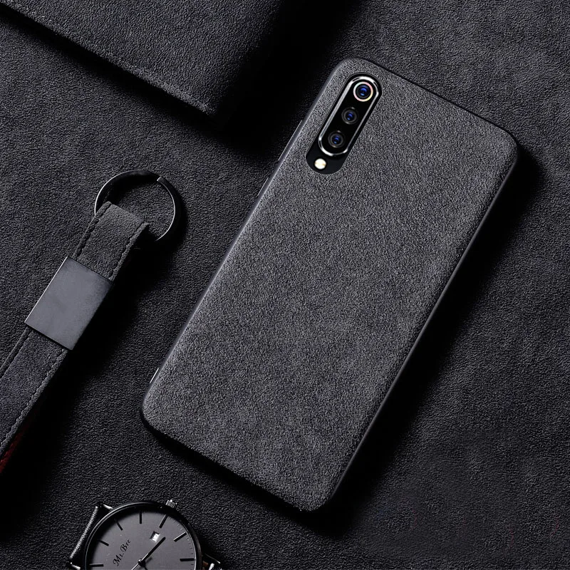 Matter Fur Phone Case For Xiaomi Mi 9 MI9 Luxury Car Leather Cover For Xiaomi MI 9 SE Style Capa Protective Cover Luxury case
