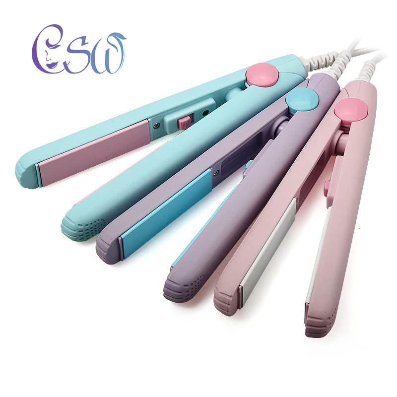 

CSW Mini Hair Straightener Dual Curling Rod Floating Splint Hair Straightening Flat Iron Perm Sticks Electric Hairbrush Curlers