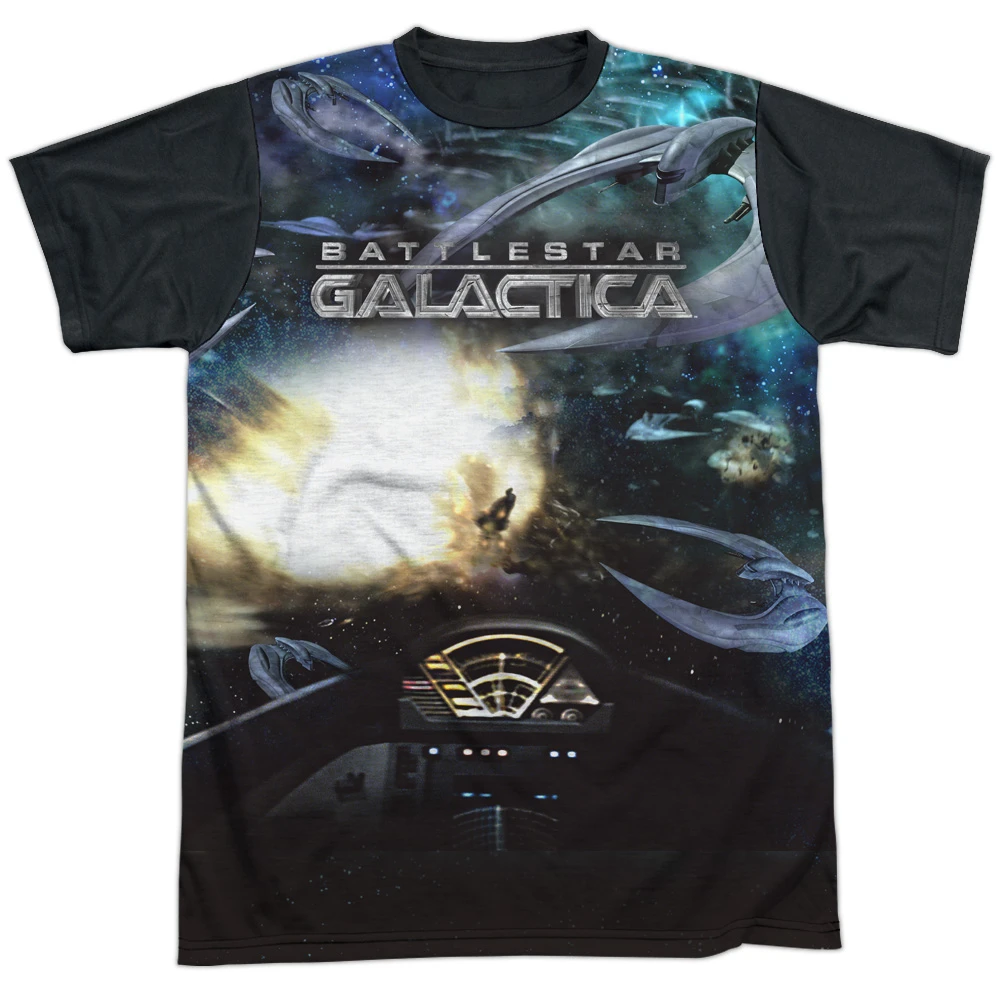 Trevco BSG266-ATBB-2 BSG New Battle Seat-S by S White Front Black Back Adult Short Sleeve Shirt White - Medium (1)