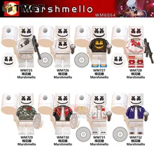 WM6064 Marshmellow блоки игрушка DJ Doctom Фредди Меркурий Доктор Кто странные вещи Rip Hunter строительные блоки подарки для детей