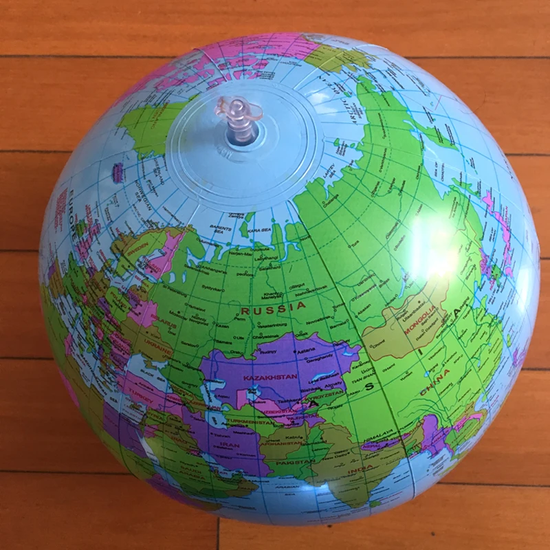1 шт. карта земного шара Песок Большой Пляжный Мяч вечерние веселый подарок на день рождения английский образовательный инструмент