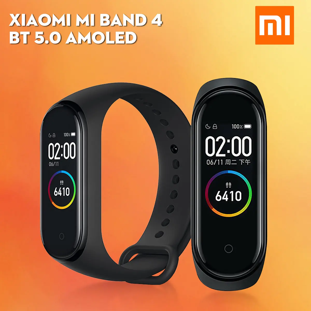 Xiaomi mi Band 4 3 глобальная версия Смарт-часы браслет mi band bluetooth 5,0 OLED Водонепроницаемый Фитнес-браслет - Цвет: Mi Band 4 Global Ver