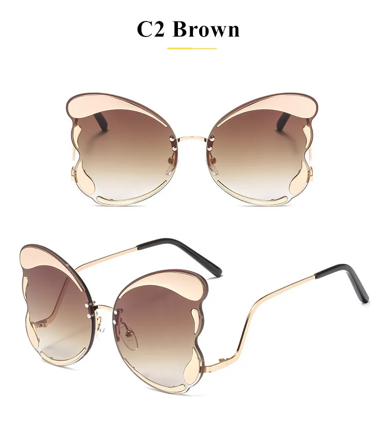 Бабочка кошачий глаз солнцезащитные очки женские роскошные брендовые дизайнерские коричневые Модные солнцезащитные очки для женщин модные цвета очки UV400