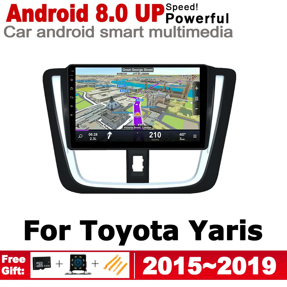 

ZaiXi Android IPS GPS car player for Toyota Yaris 2015~2019 2 Din Autoradio navigation map HD Screen Stereo Bluetooth WiFi