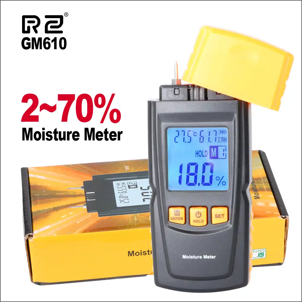 Inductive Wood Timber Moisture Meter Hygrometer Digital Tester Measuring tool