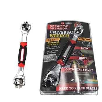 

48 in 1 Tools Socket Works with Spline Bolts 360 Degree 6-Point Universial Furniture Car Repair Hand Tools