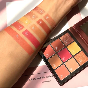 

9 Colors Eyeshadow Powder Waterproof Sweatproof Shimmer Matte Eye Shadow Palette