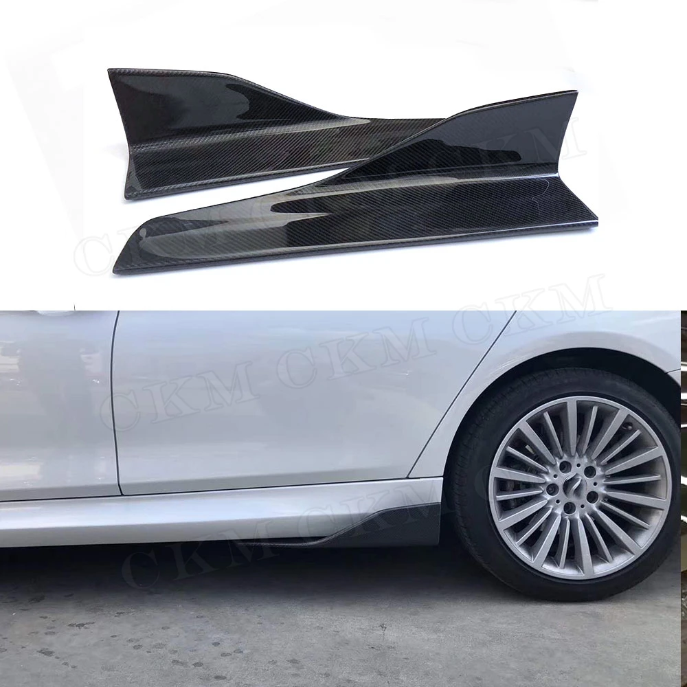 

For BMW E87 E90 E92 E93 F80 F82 F83 M4 F10 M5 G30 All Cars Universal Carbon Fiber Side Skirts Apron Splitters Flaps Winglets