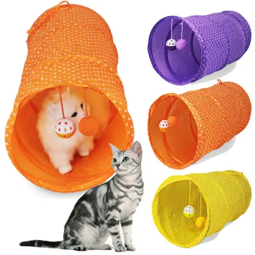 

New Pet Cat Foldable Tunnel Kitten Toy Rabbit Playing Tube Pet Cat Tunnel Toy