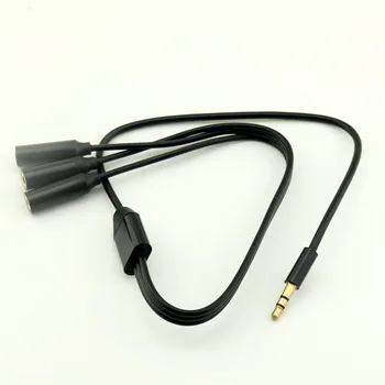 

1pcs 3.5mm Male Plug 3 Pole to 3x 1/8" 3.5mm Stereo 3 Pole Jack Female Audio AUX Splitter Adapter Cable Cord 50cm