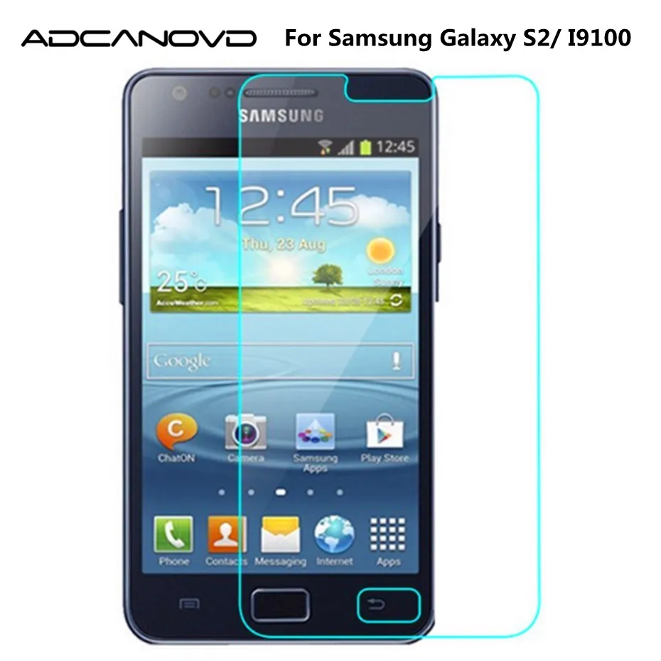 2 шт для Samsung Galaxy S2 безопасная защита экрана 0 26 мм 2.5D 9H HD нано-Покрытие Закаленное