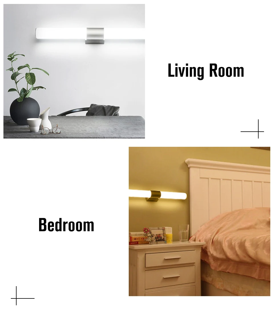 LED Bar Wall Lamp Sconce Makeup Mirror Vanity Light 12W 16W 22W Indoor Stair Bathroom Fixtures Dressing Room Bedroom Wall Light (7)