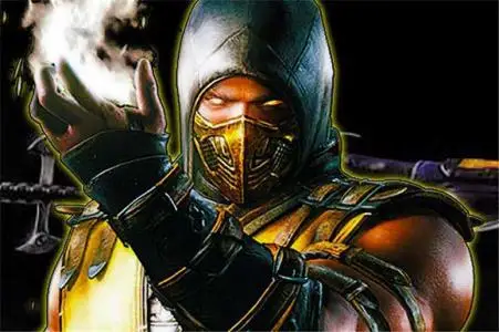 20 шт. 10 см Mortal Kombat X фигурка Косплей коллекция игрушечный Кошелек из искусственной кожи полный Скорпион модель кошелька d10