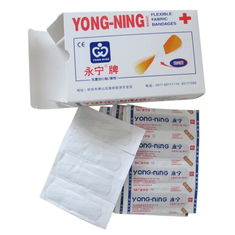 100Pcs Box Band Aid Family First Aid Plaster Sterile Haemostasis Stickers Adhesive Wound Dressing Paste Medical