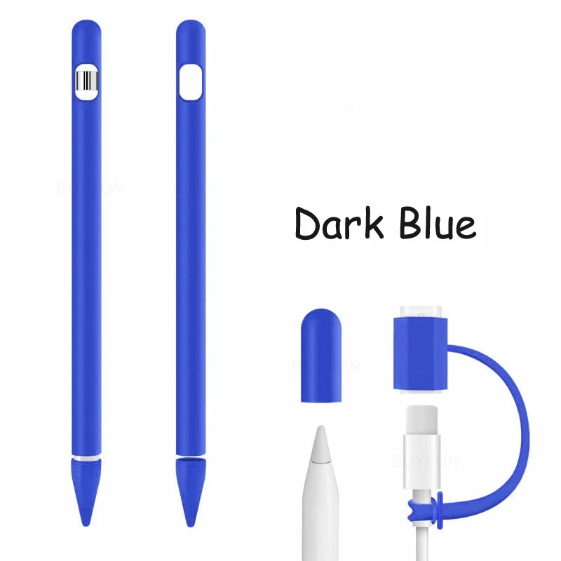 Милый цветной Мягкий силиконовый чехол для Apple Pencil для iPad Tablet стилус защитный чехол