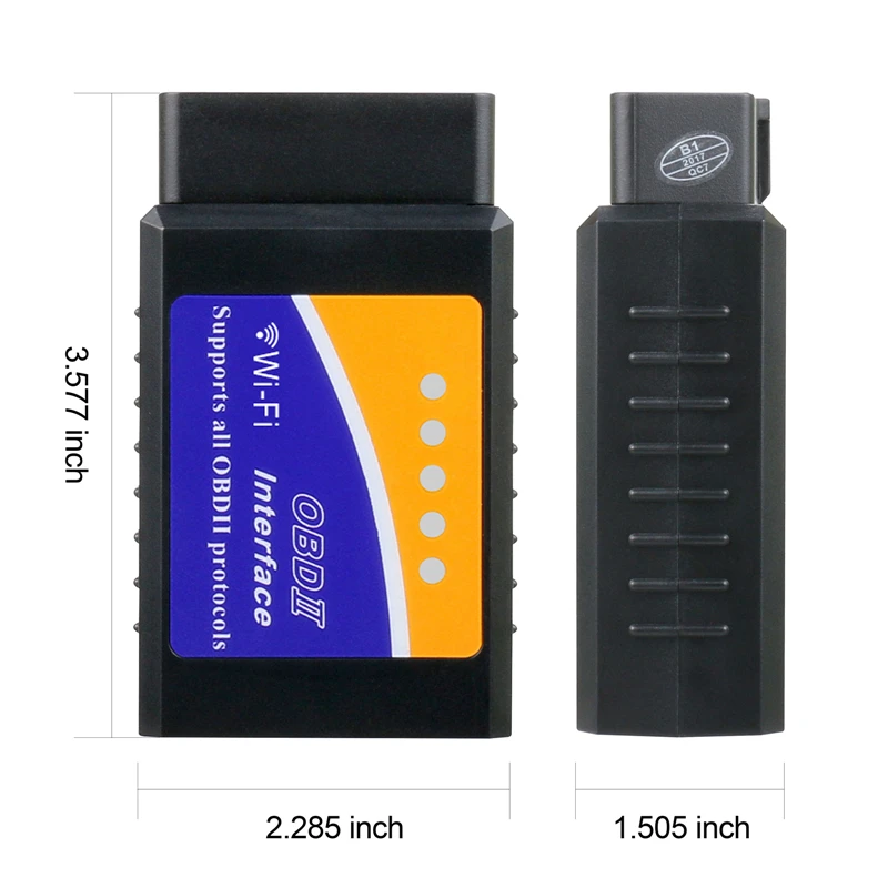 ELM327 OBD2 V1.5 Wifi 16 Pin eml 327 сканер диагностический инструмент считыватель кодов сканирующие инструменты авто pic18f25k80 поддерживает Android IOS