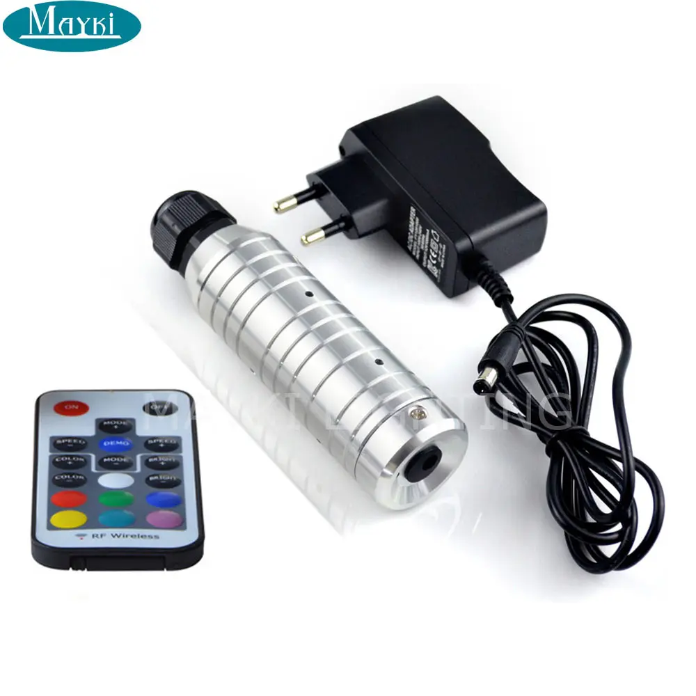 

Maykit 6W Mini Fiber Optic Light Engine With Optional Color For Illumination Single Color Choice For Halloween House Decoration