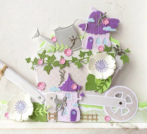 

Fairies and home sun cloudy Etching metal cutting die carbon steel die for DIY Scrapbooking/Card Making/Fun Decoration Supplies