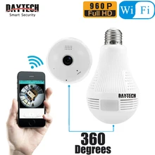 Daytech Home Security Surveillance Fish Eye Lens IP Camera WiFi Baby Monitor Wireless Two Way Voice Panoramic Camera