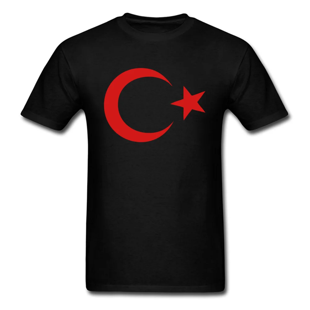 Мужская футболка с надписью Turkey Moon And Star Flag Pride 100% хлопок удобные футболки круглым