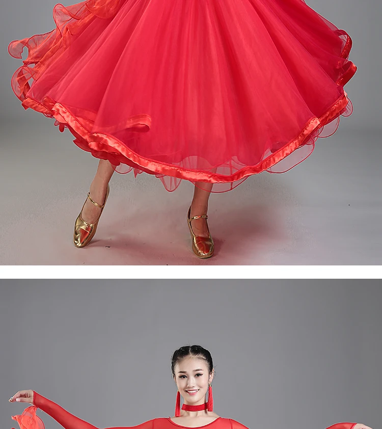 Новые женские бальные танцы платье современной одежды для конкурса танцов женщин Вальс Танго Foxtrot платья для квикстепа 064