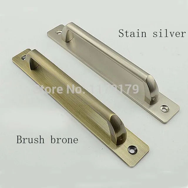 free shipping 160mm antique brass palte sliding door ,Fire door handles