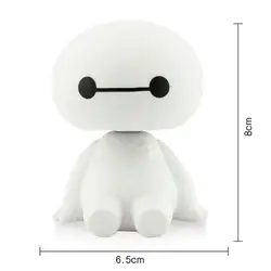 Мультфильм пластик робот Baymax качающейся головой Рисунок автомобиля украшения авто интерьера Большой Герой куклы игрушечные лошадки