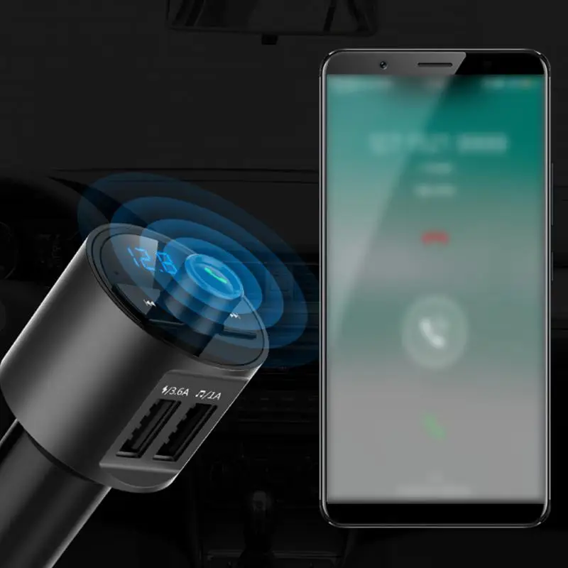 Двойное соединение через USB и беспроводное Bluetooth зарядное устройство адаптер