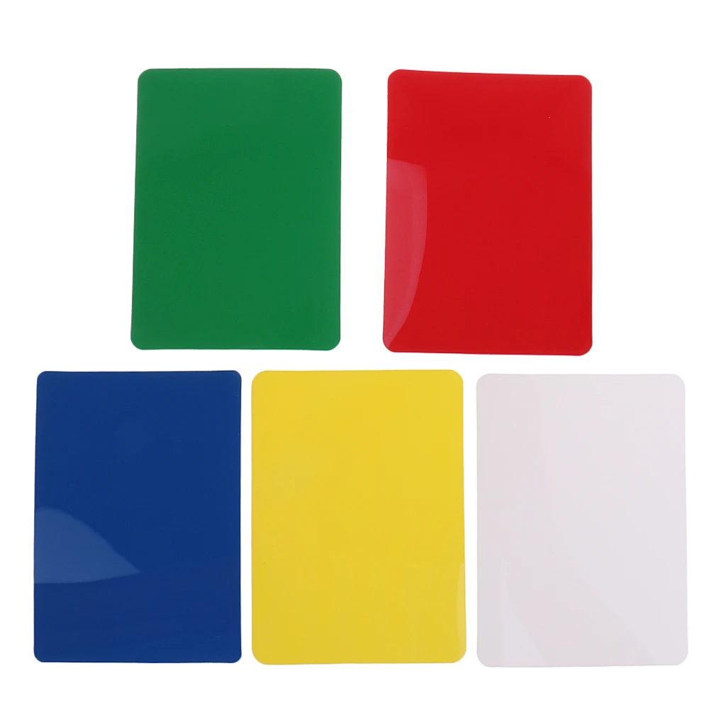 Perfeclan Pack of 10 Plastic Poker Size Cut Cards 5 Color Choices Party Game Accessory Casino Collectables Game Props