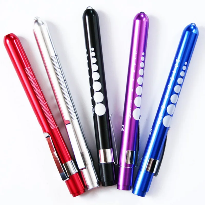 Best 150pcs/lot Super Mini Medical surgical nurse physician pocket reusable pen Emergency Light Penlight Torch use 2AAA Flashlight 4