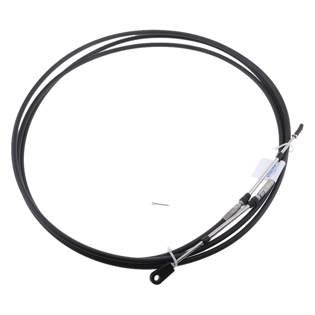 2 Pcs Universal Throttle Cable Repair For  Yamaha Outboard Boat Control Lever Etc Stainless Steel Core 175mm Mini Stroke