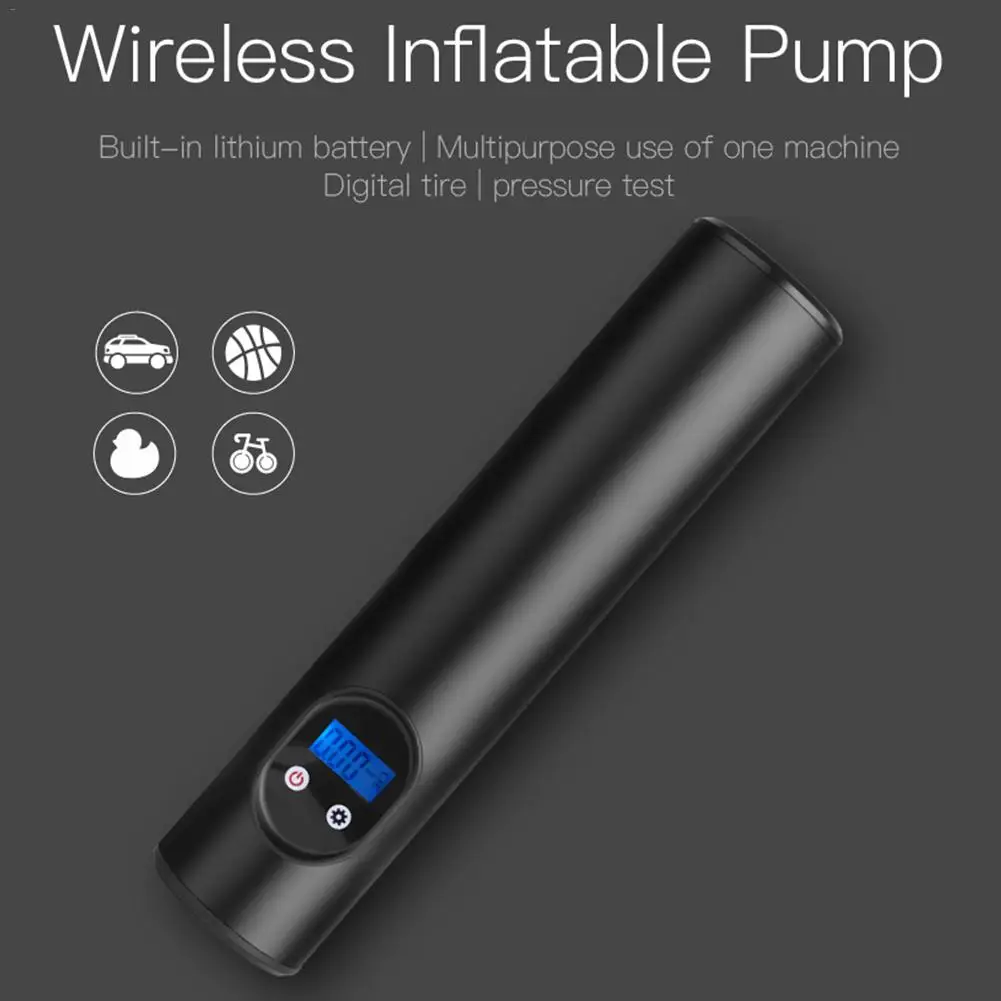 

150PSI Portable Electric Inflator Handheld LCD Digital Car Bicycle Bike Pump LED Flashlight Auto Air Compressor Bicycle Pumps