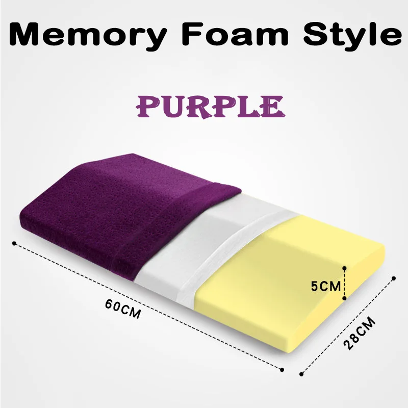 Подушка из пены с эффектом памяти для беременных женщин, поясная подушка для спины, подушка для тела для беременных, ортопедическая кровать, Массажная подушка для сна - Цвет: Purple
