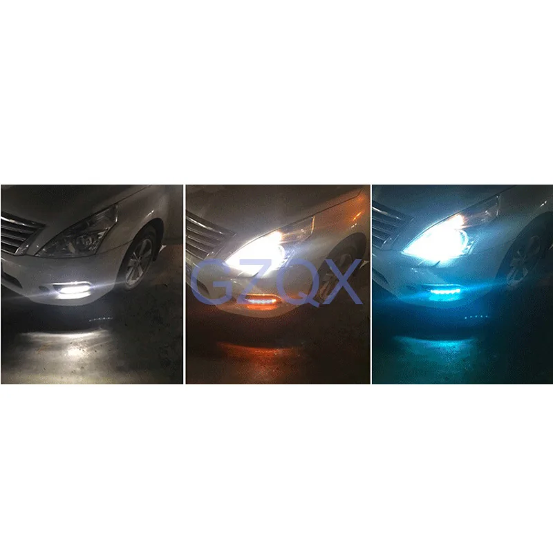 CAPQX автомобильный мигающий DRL(4 стиля на ваш выбор) для Nissan Teana Altima 2010 2011 2012 передний светодиодный светильник для бега дальнего света