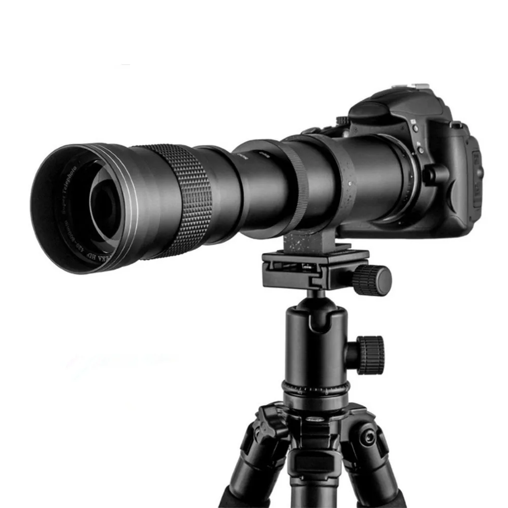 

420-800mm F/8.3-16 Super Telephoto Manual Zoom Lens T-Mount With Ring For Canon EOS DSLR 600D 700D 650D 750D 1100D 1200D