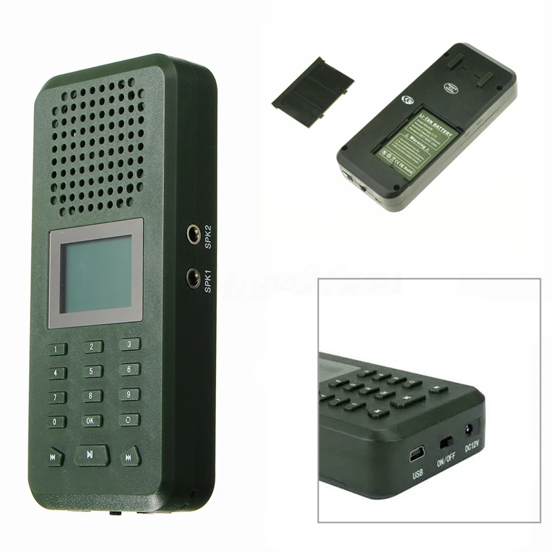 

PDDHKK Outdoor Hunting Decoys Loud Speaker Birds Sound Amplifier Built-in 150 bird voices Animal Singing Device Loudspeaker