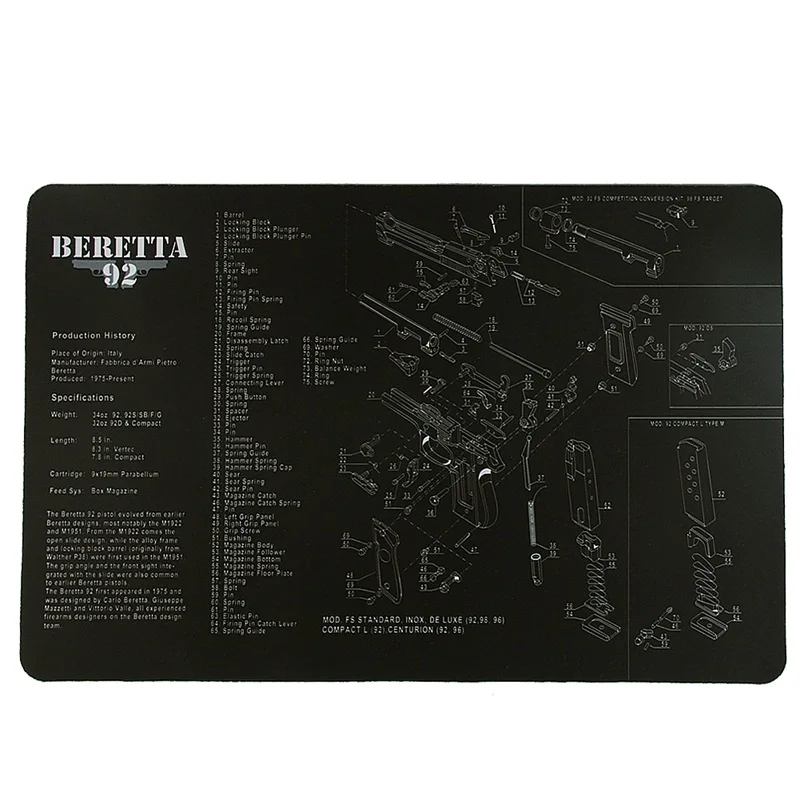 Beretta 92 Cleaning Bench Mat Hunting Accessory RL37-0088 (2)