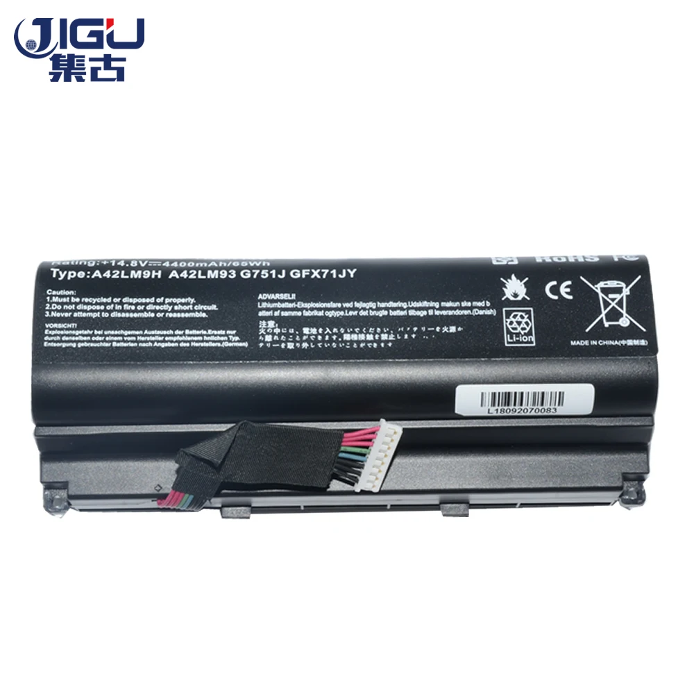 Ceny JIGU nowy akumulator do laptopa A42LM93 A42LM9H A42N1403 dla Asus G751 serii G751J G751JM G751JT G751JY GFX71 GFX71J GFX71JM GFX71JT