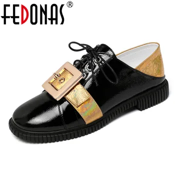

FEDONAS Quality Women Genuine Leather Cross-Tied Pumps Summer Classic Casual Office Party Shoes Woman Round Toe High Heels