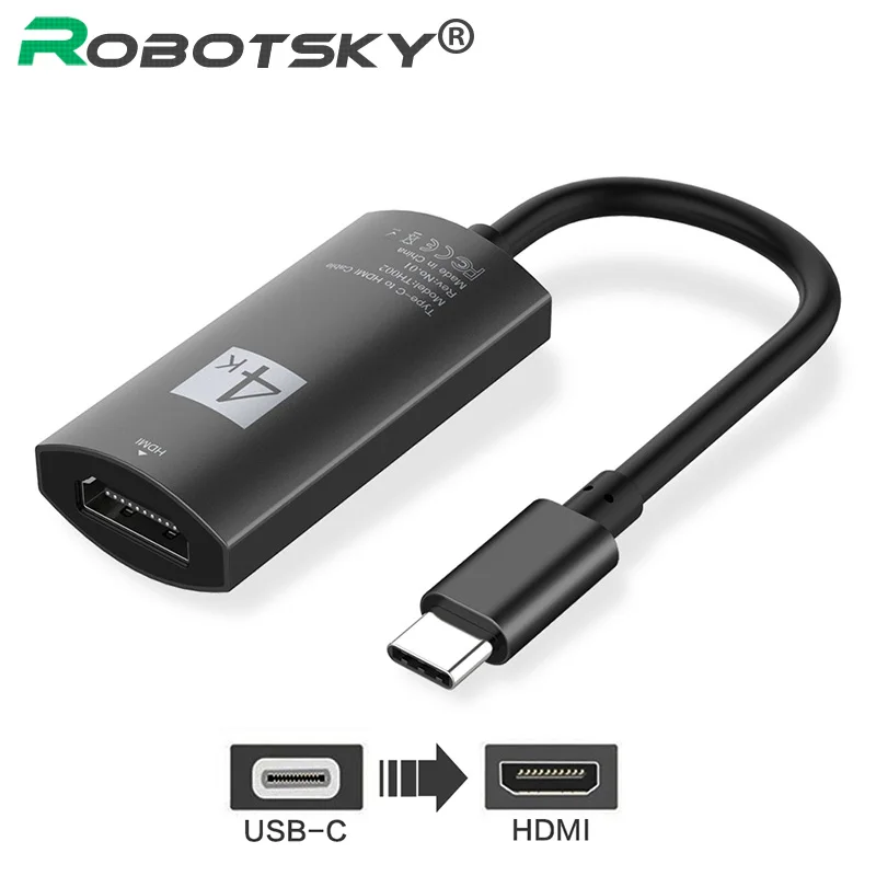 USB C HDMI адаптер 4K USB3.1 тип-c мужчин и женщин HDMI конвертер кабель для samsung Galaxy S8 huawei Mate10 Matebook Macbook