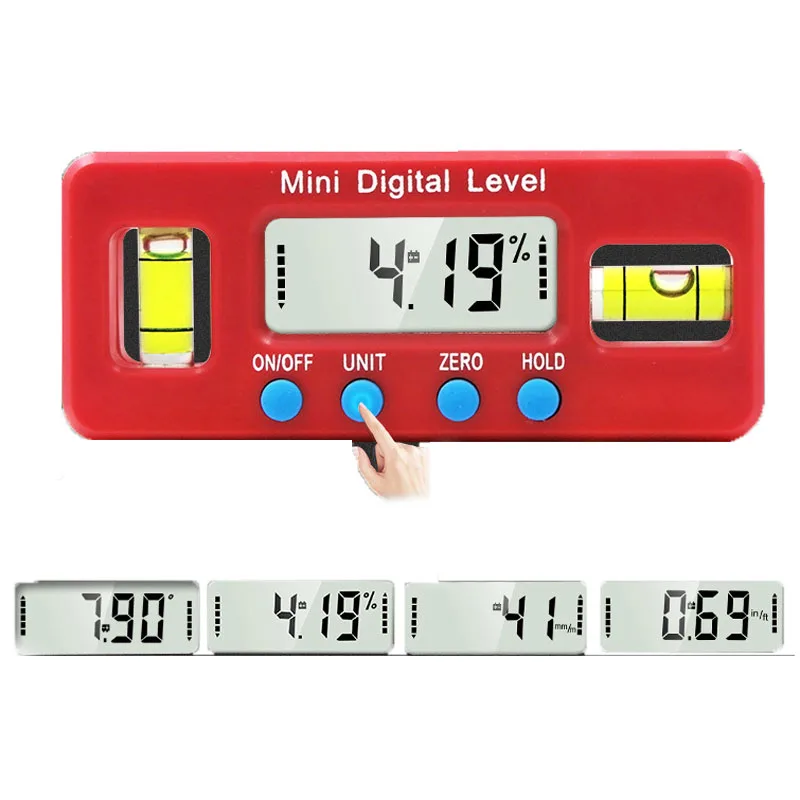  Mini Digital Protractor Inclinometer Level Water Proof Level Box Digital Angle Finder Level Digital