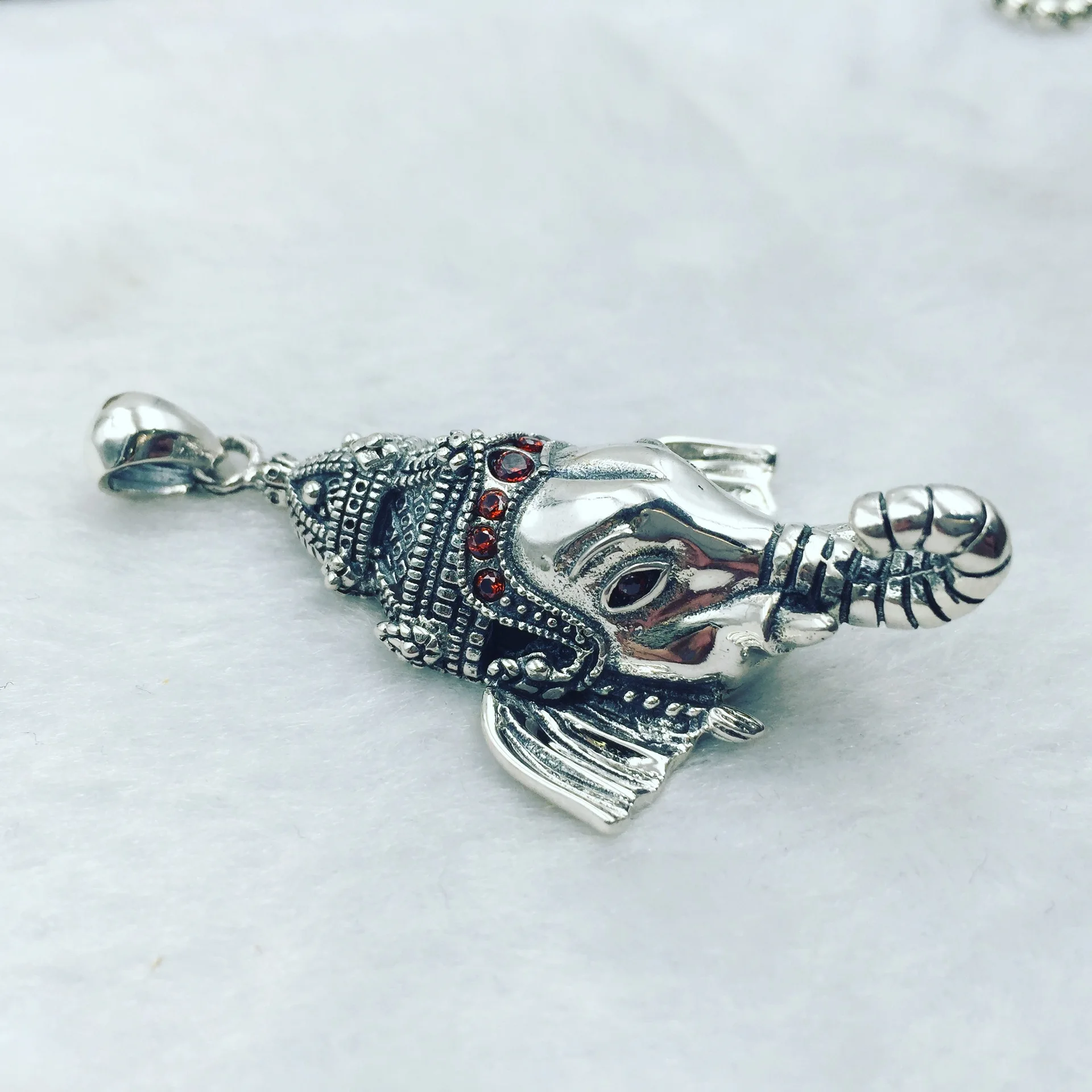 Серебряный кулон в виде слона Будды из стерлингового серебра 925 пробы|silver