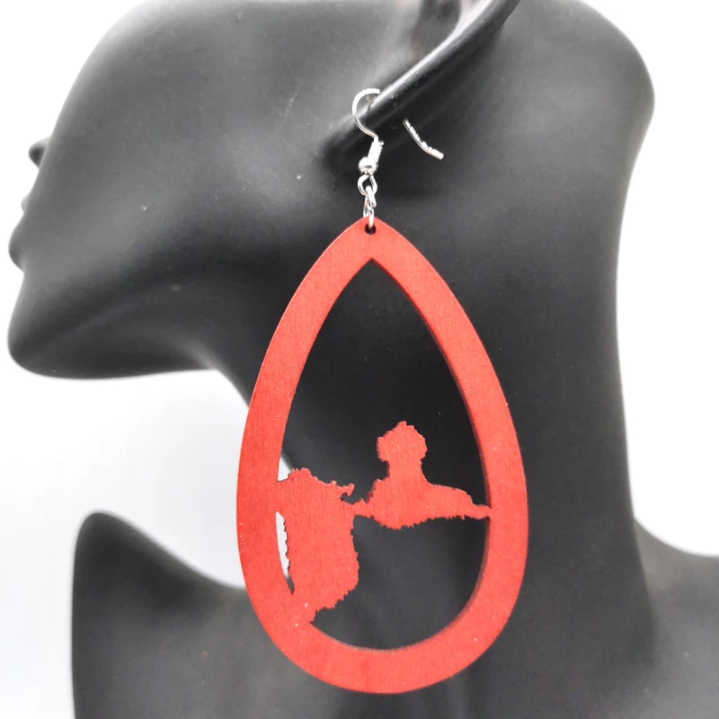 

Few stock!! Guadeloupe wooden earrings can mixed 6 colors