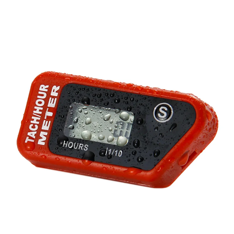 

Waterproof Inductive Tachometer Hour Meter for gas engine MX Motorcycle ATV Snowmobile pit bike jet ski lawn mower marine utv