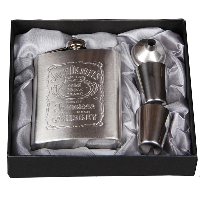 

Lusher Dedicated Portable Stainless Steel Hip Flasks Flagon Whiskey Brandy Vodka Pocket Bottle 7 Ounces Flagon Small Wine pot