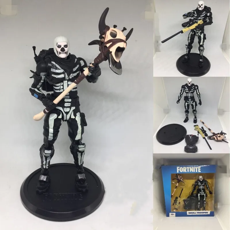 19 см крепость Ночная игра Скелет кавалерия подвижная фигурка ПВХ Модель Куклы