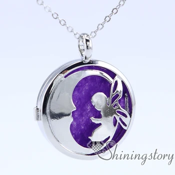 

little fairy lockets for women aromatherapy jewelry diffusers oil diffuser necklace fashion scents jewelry best friend lockets g