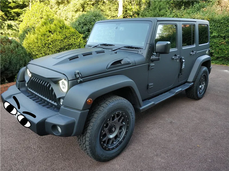 Черная бленда мстителя для 2007- wrangler JK J076